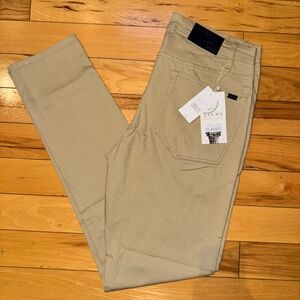 Jach’s Men’s Pants 33x32 | Slim Straight Beige Khaki | New With Tags MSRP $99